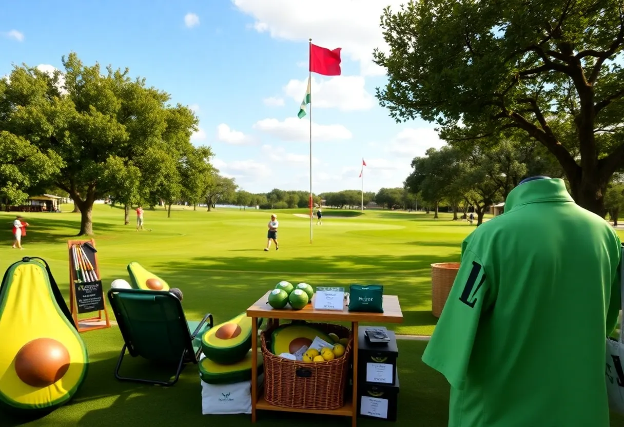 Scene of The Avocado Hole at TPC San Antonio during the Valero Texas Open.