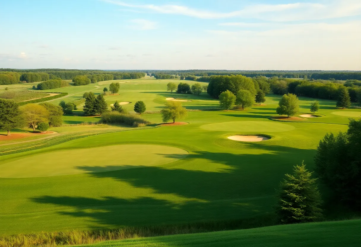 Scenic view of The Lido Golf Course in Wisconsin