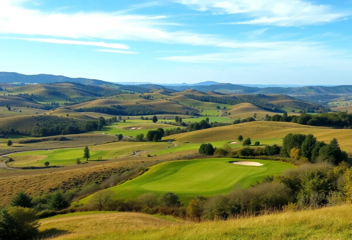 A stunning view of a premier golf course from the 2025 Golfweek Rankings.