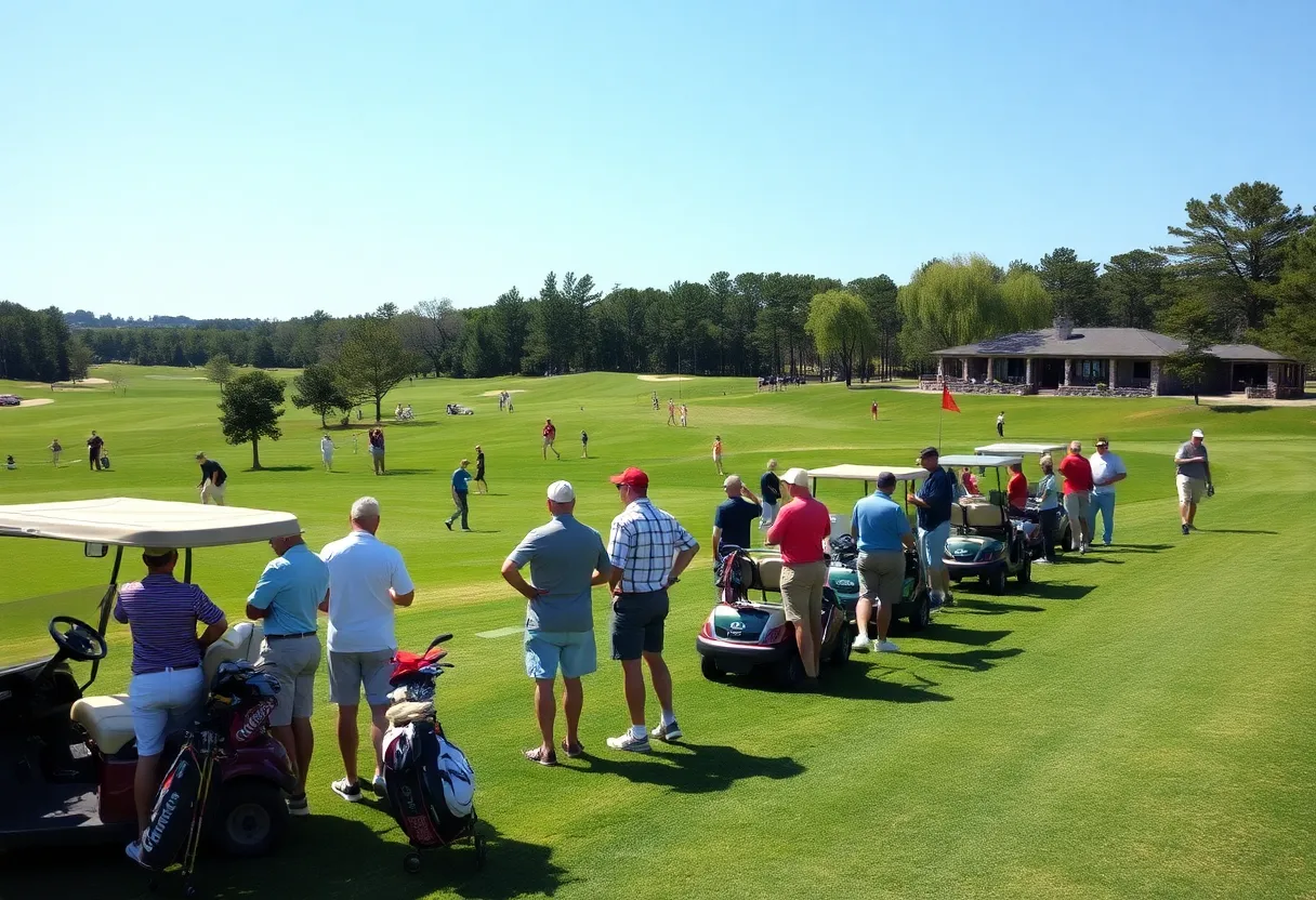Participants enjoying the Vista Toyota Golf Country Classic at Casper Country Club