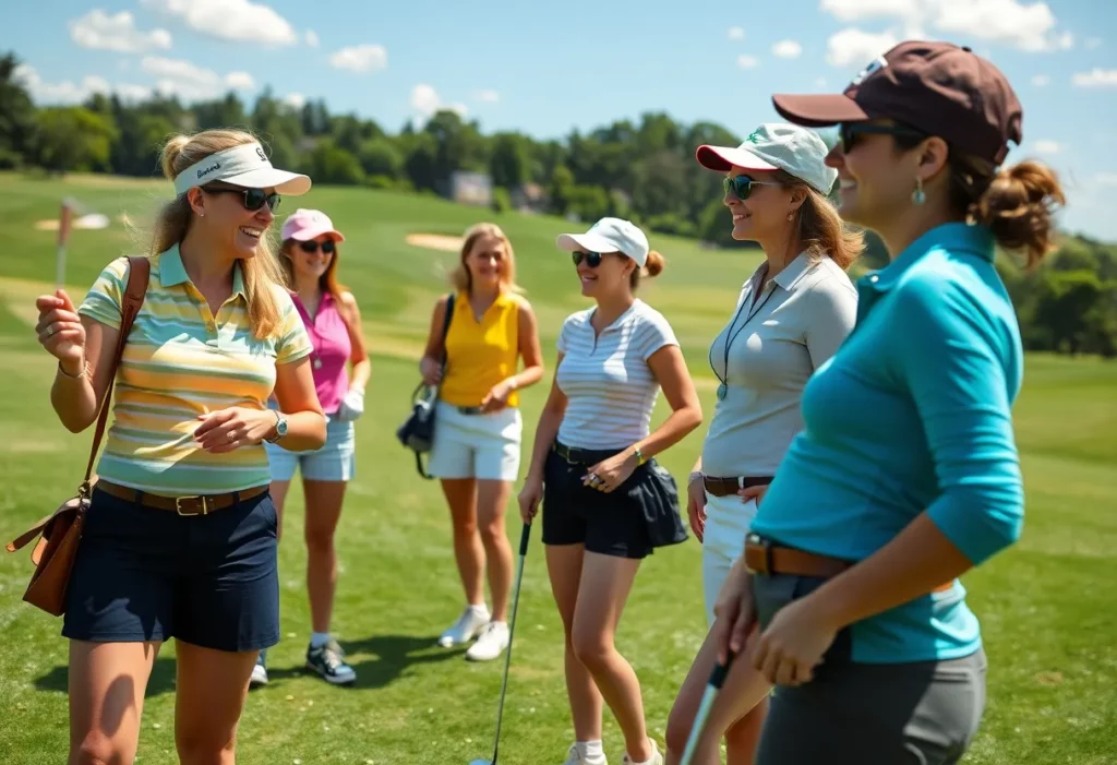 Group of women golfers participating in Women's Golf Day at Palm Beach Par 3
