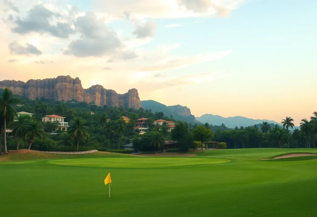 Diverse international golf course landscape