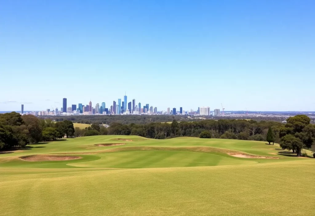 Scenic view of a golf course in Melbourne