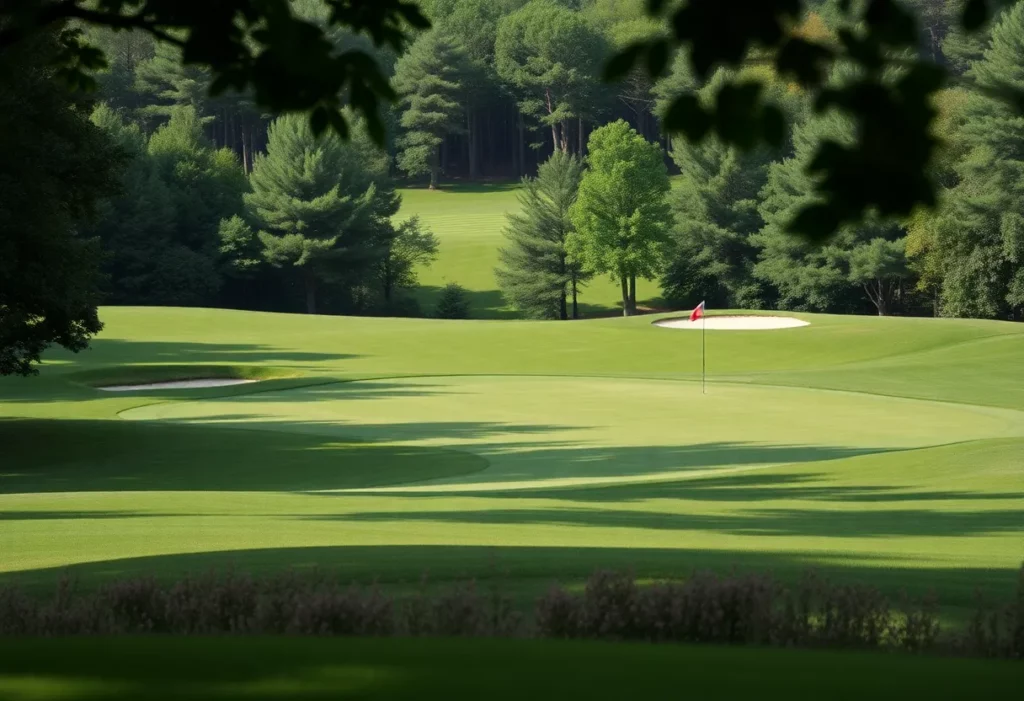 Challenging golf course at the Memorial Tournament