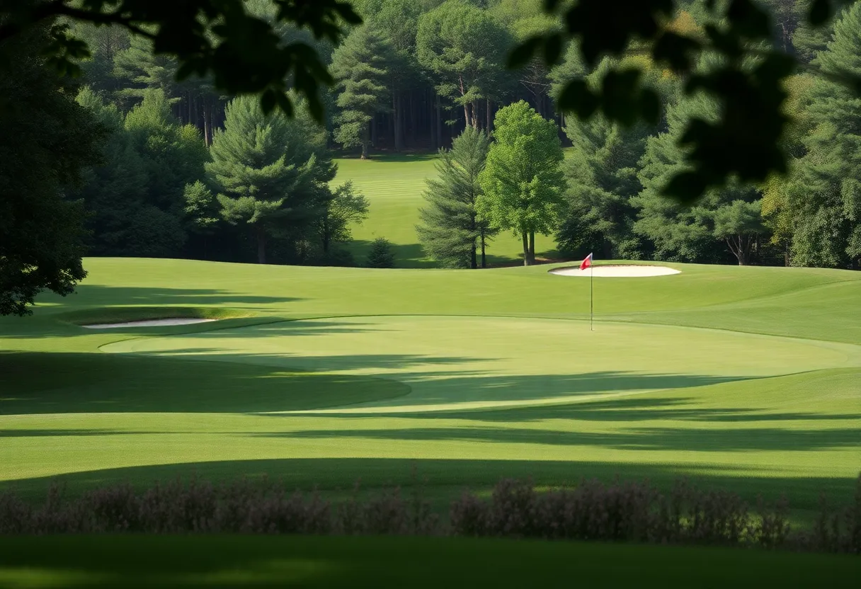 Challenging golf course at the Memorial Tournament