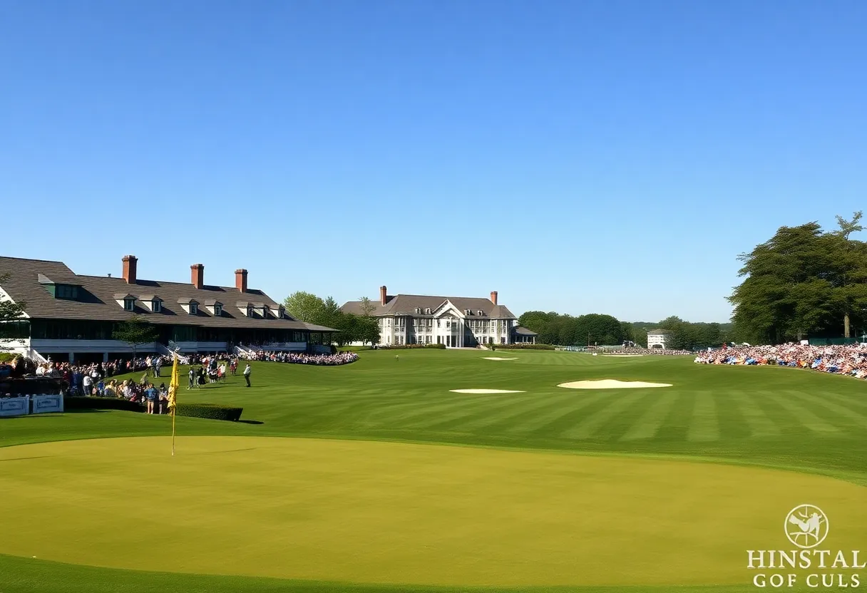 Scenic image of Muirfield Village Golf Club during the 2025 Memorial Tournament