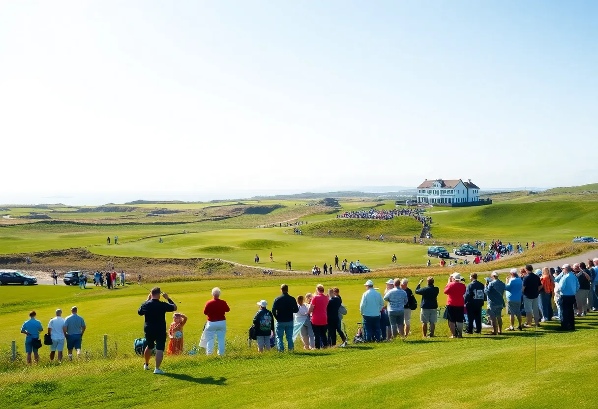 Modern links golf course in Scotland hosting Scottish Championship
