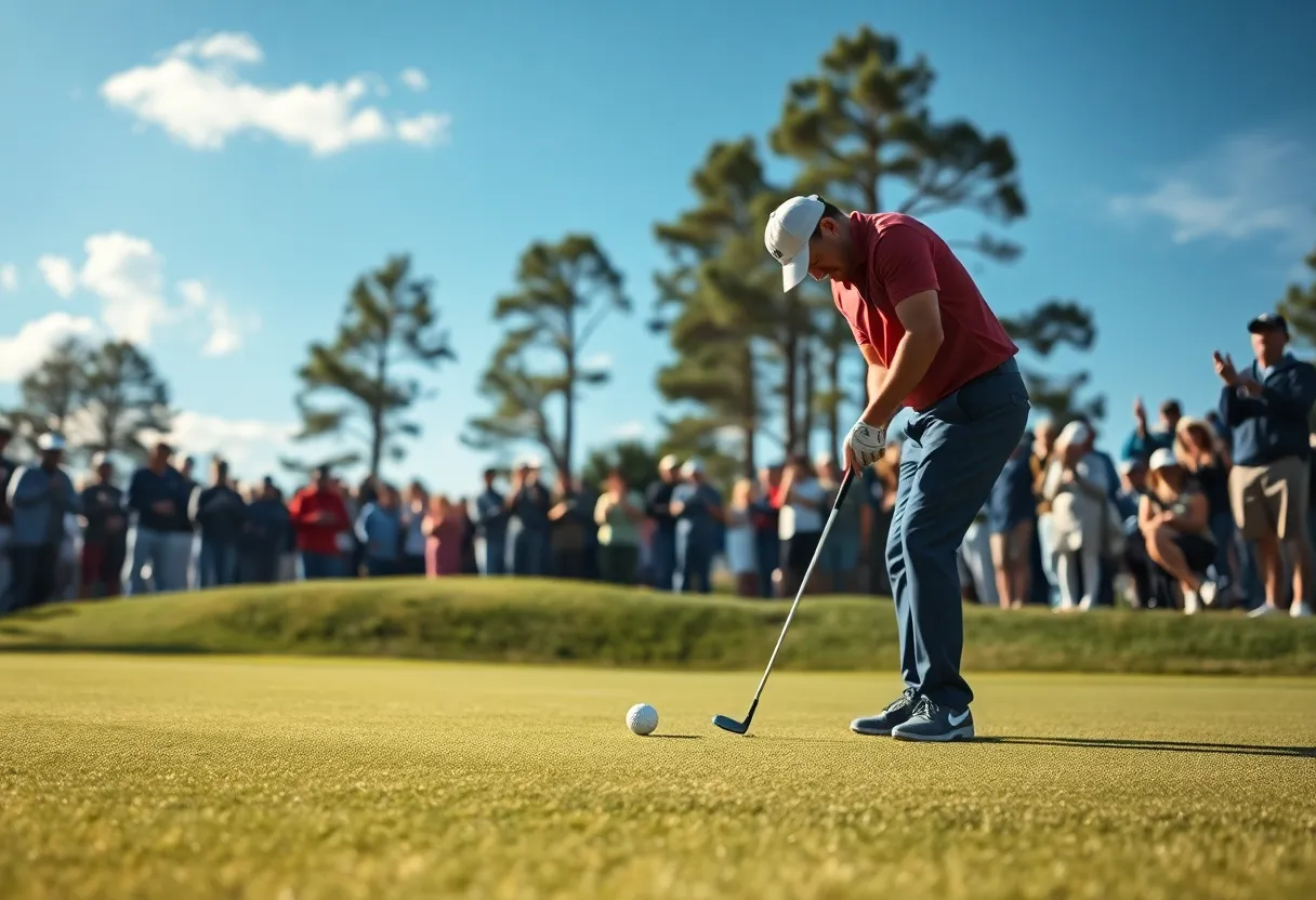 Kristoffer Reitan celebrating after winning the Soudal Open