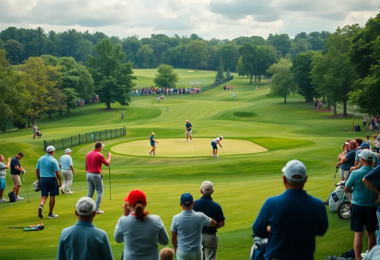 Golfers competing at the Truist Championship