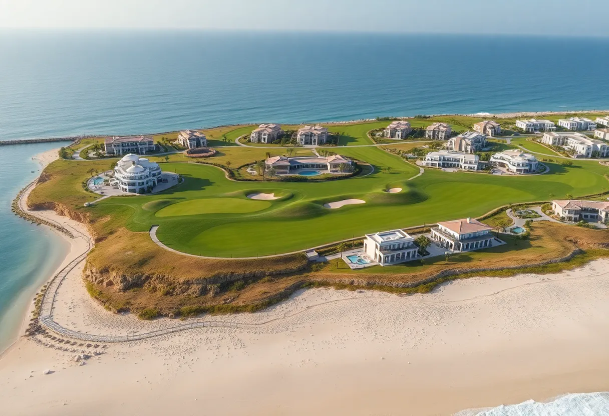 Rendering of Trump International Golf Club in Qatar