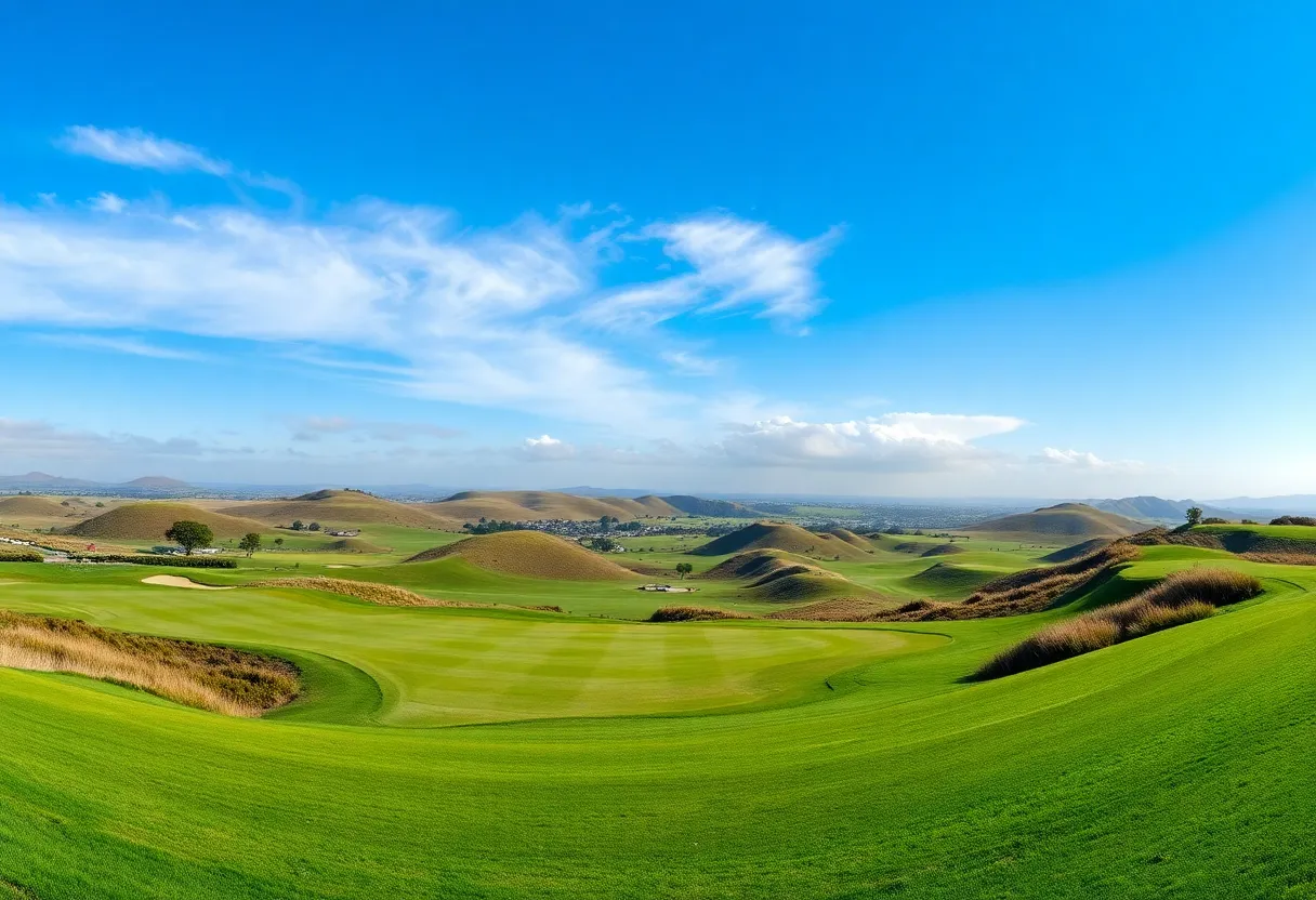 A view of Trump International Golf Links, host of the Scottish Championship.