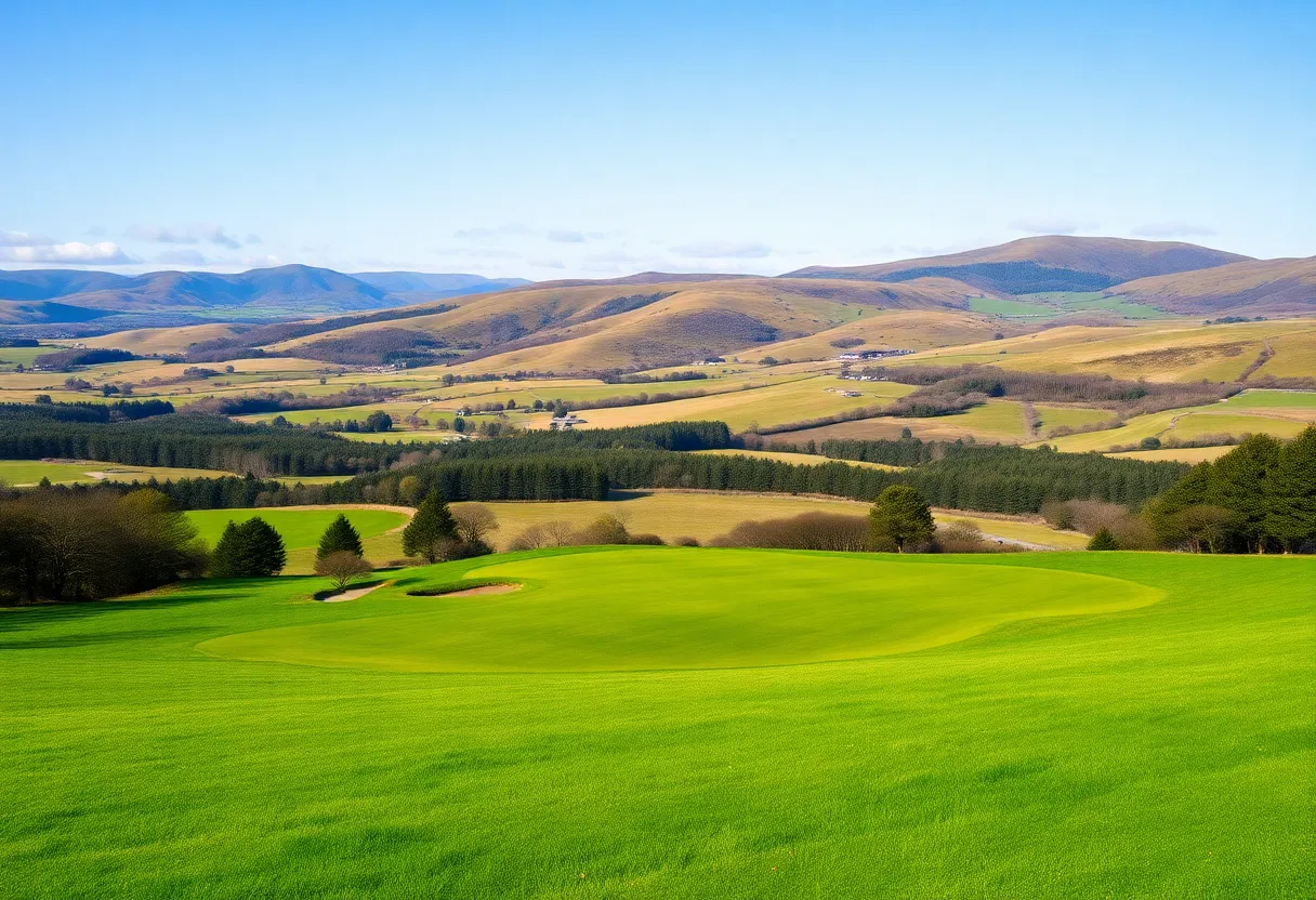 Golf course at Trump International Golf Links with scenic views