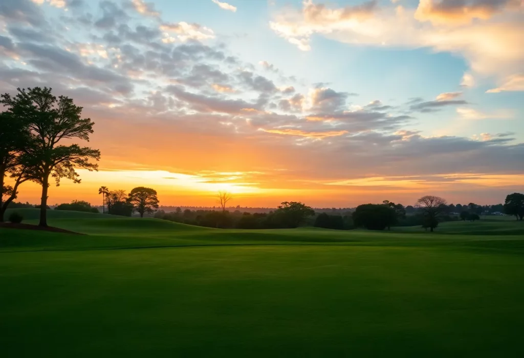 Image of Turtle Creek Golf Club at sunset
