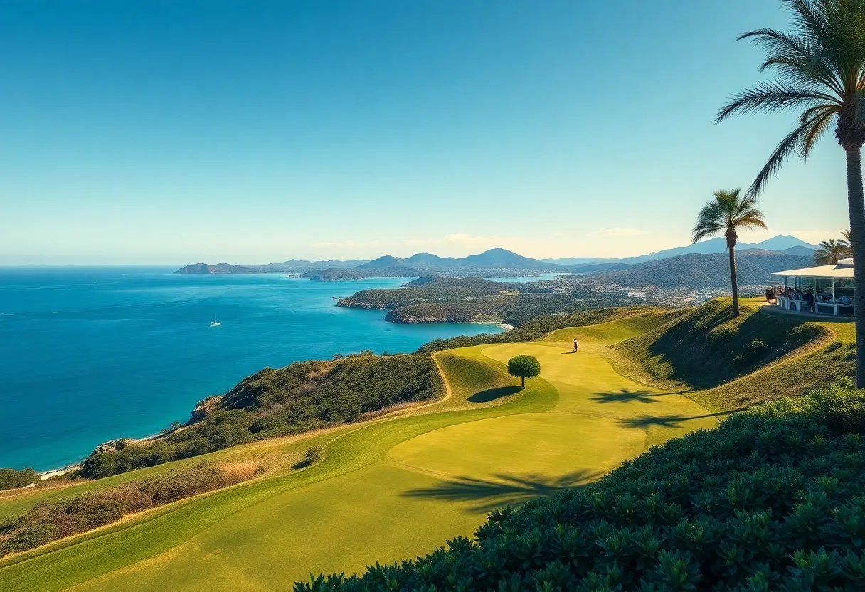 Scenic view of Argentario Golf Club during the 2025 Italian Open