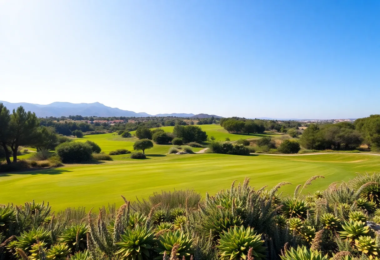 Scenic view of Argentario Golf Club during the Italian Open 2025