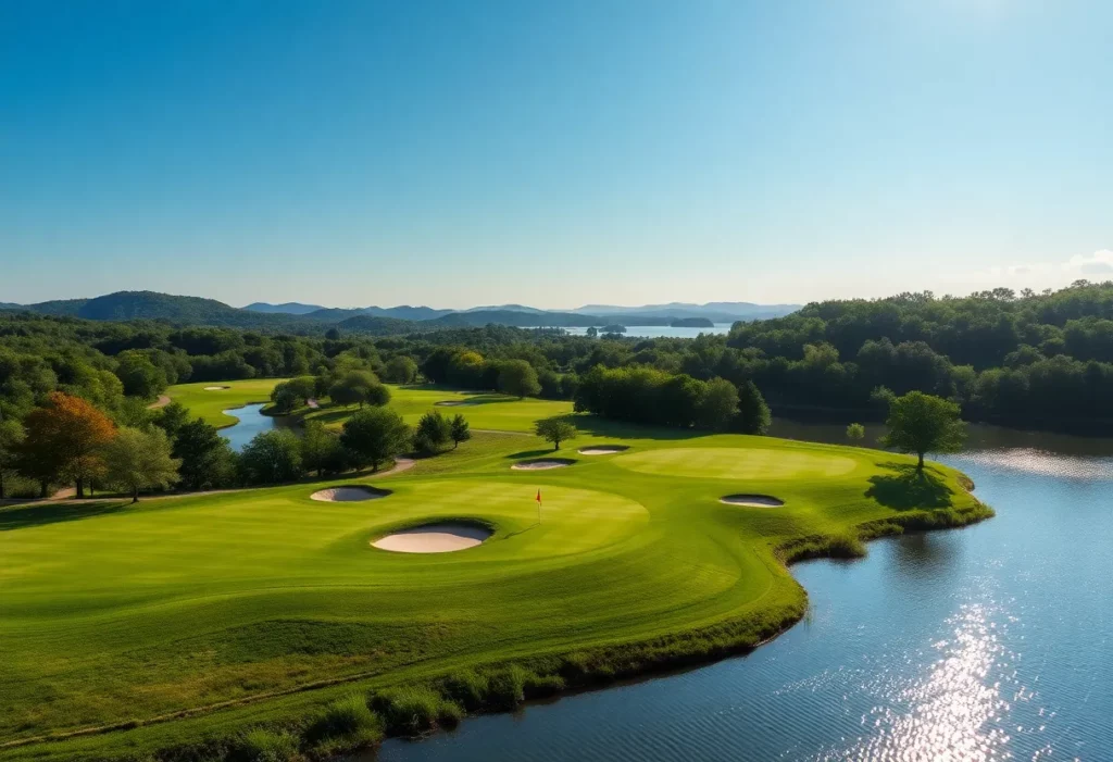 Golf course at Big Cedar Lodge in the Ozark Mountains