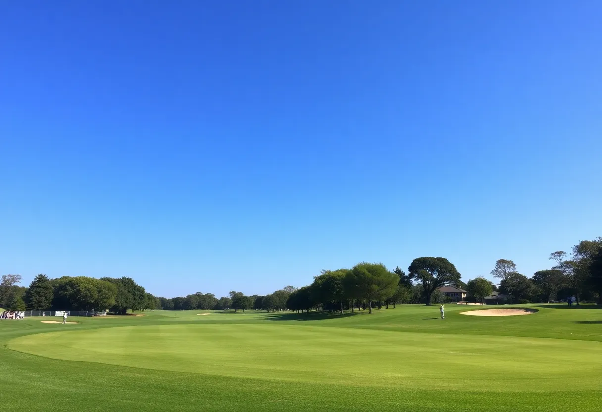 Filipino golfer celebrating victory at a golf tournament