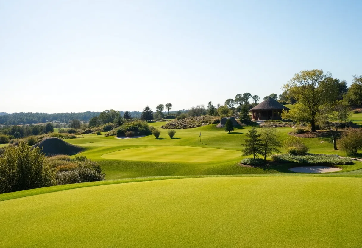 Scenic view of Crystal Downs Country Club's golf course