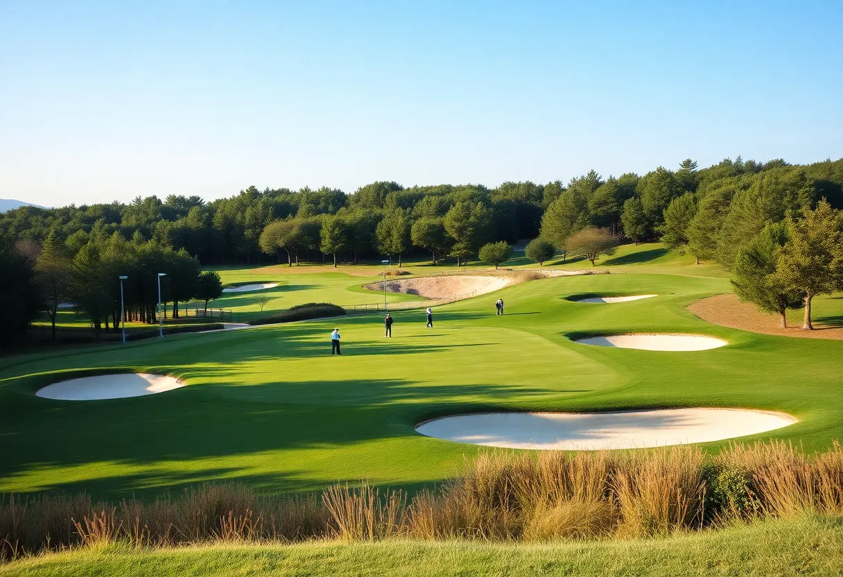 Golf course at Gloria Golf Club in Belek