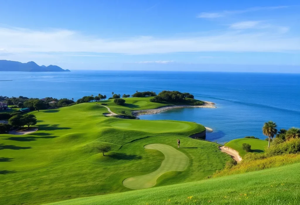 A beautiful view of the Hainan Classic golf course