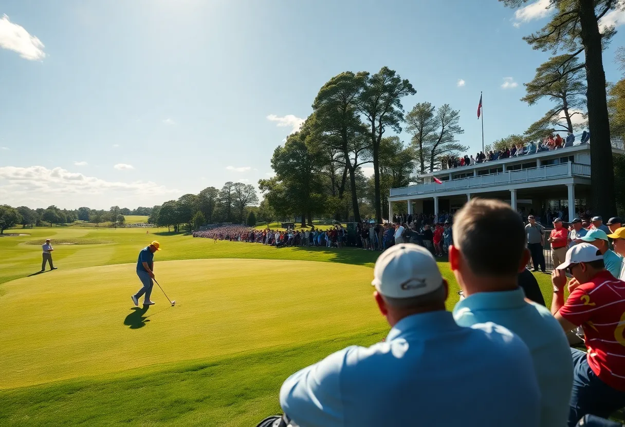 Players competing at the Memorial Health Championship