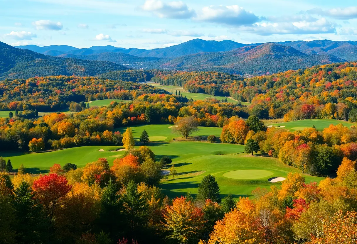 Vibrant landscape of golf courses in Mid-Hudson Valley