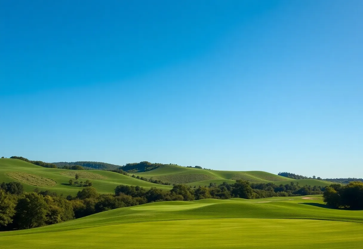 Scenic view of a golf course in New Jersey