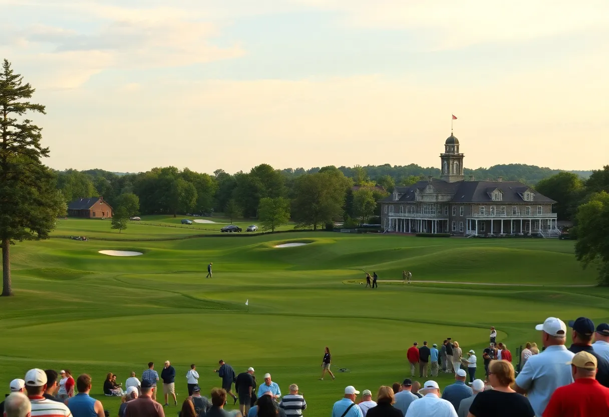 Oakmont Country Club golf course during U.S. Open