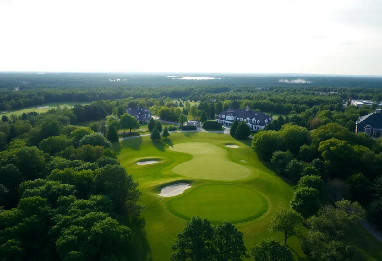Oakmont Country Club golf course hosting the U.S. Open Championship