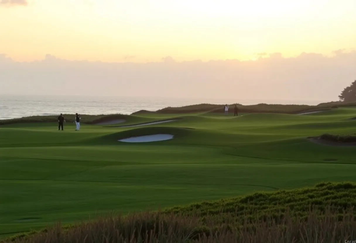 Scenic view of Pebble Beach Golf Course