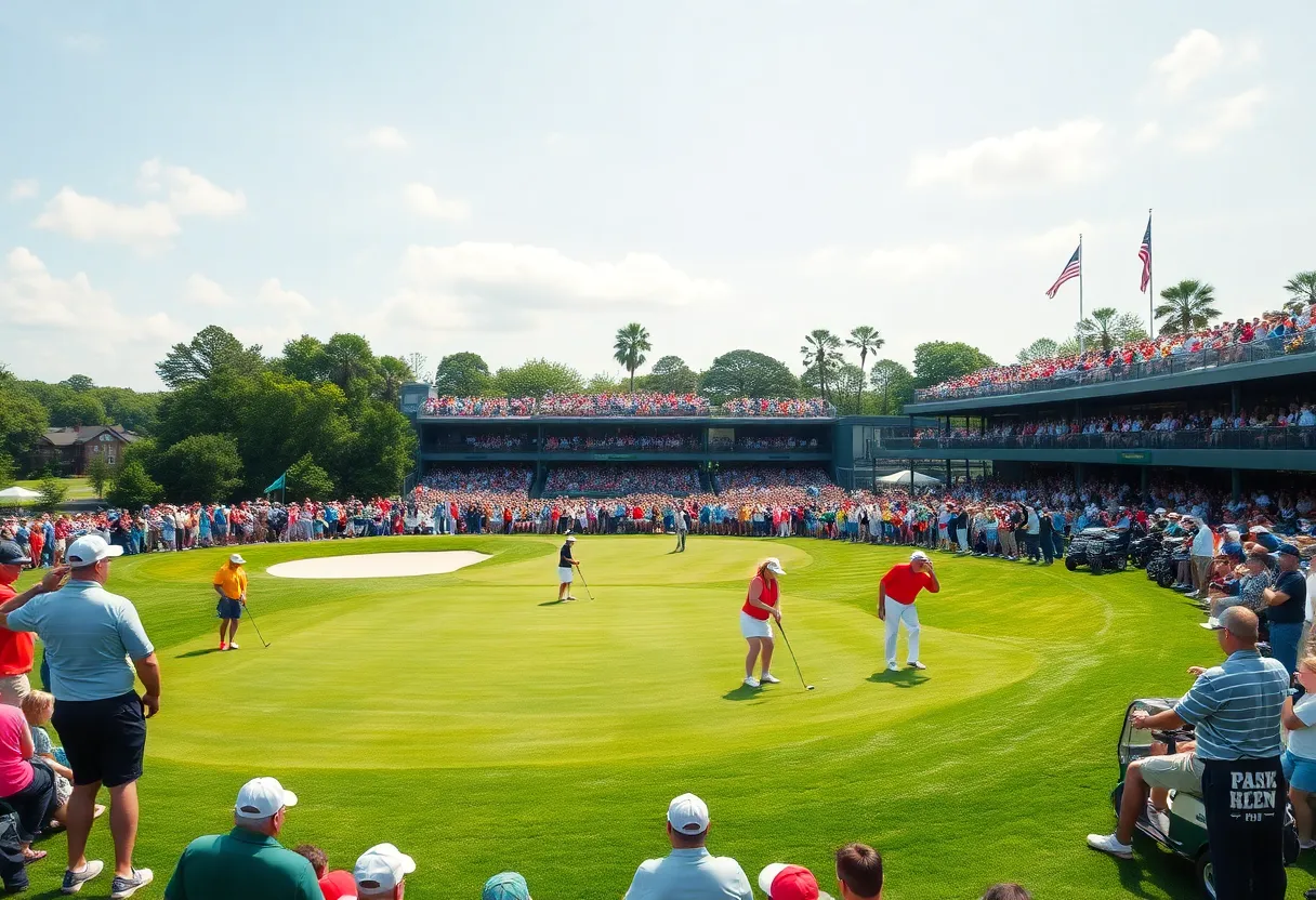 Golf tournament at TPC Toronto during the RBC Canadian Open.