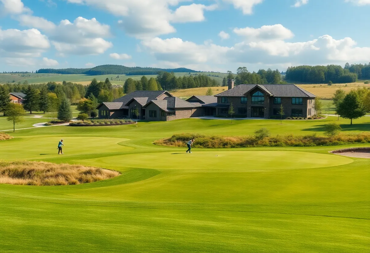 A scenic view of the Tournament Club of Iowa golf course after renovation.