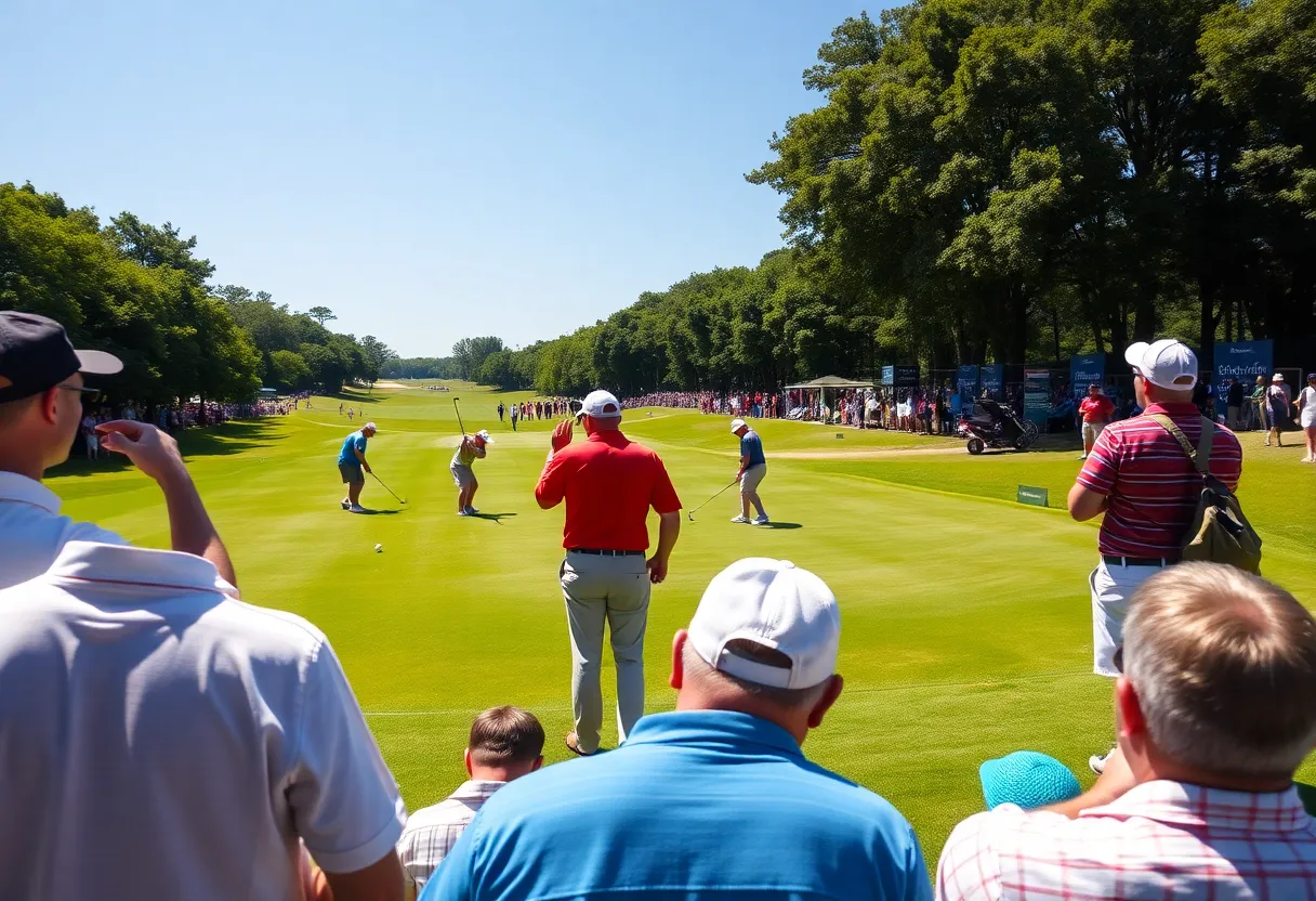 Golfers participating in the Skal International Toronto Golf Tournament