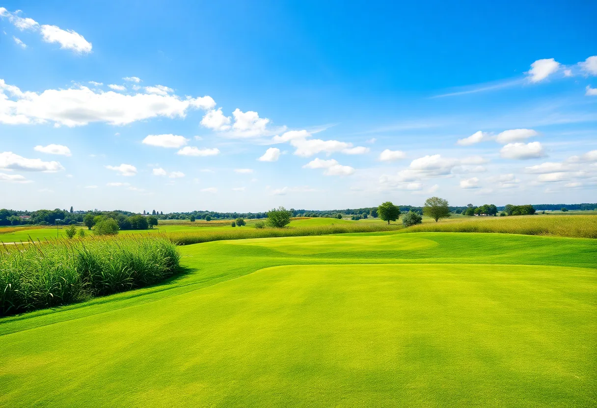 Scenic view of TPC River Highlands golf course