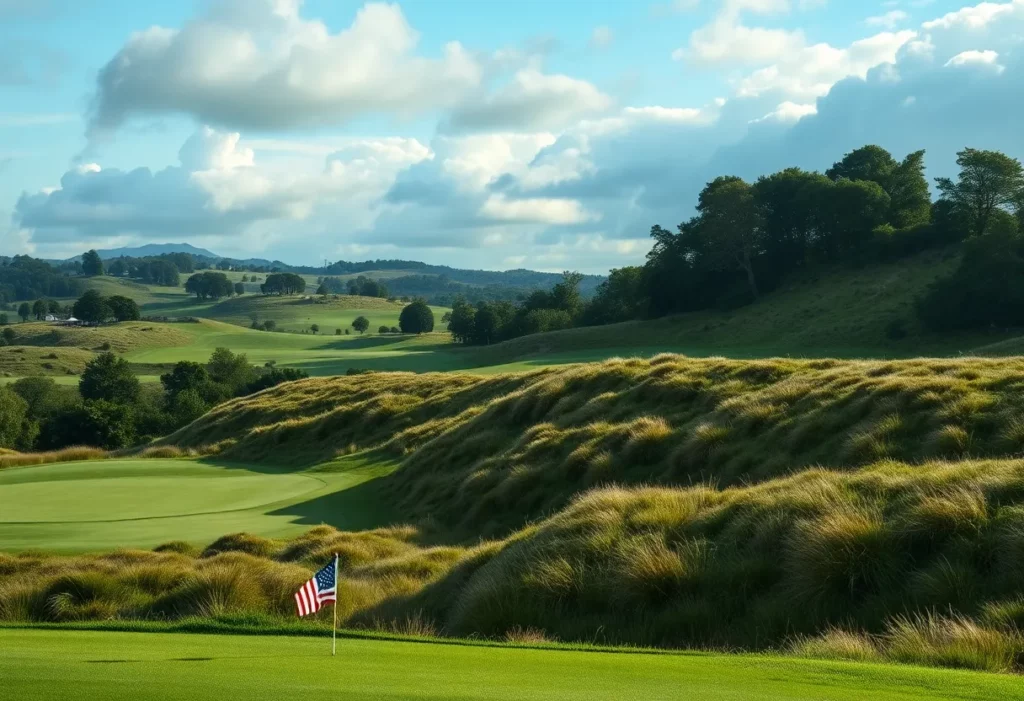 A picturesque view of Oakmont Country Club during the U.S. Open.