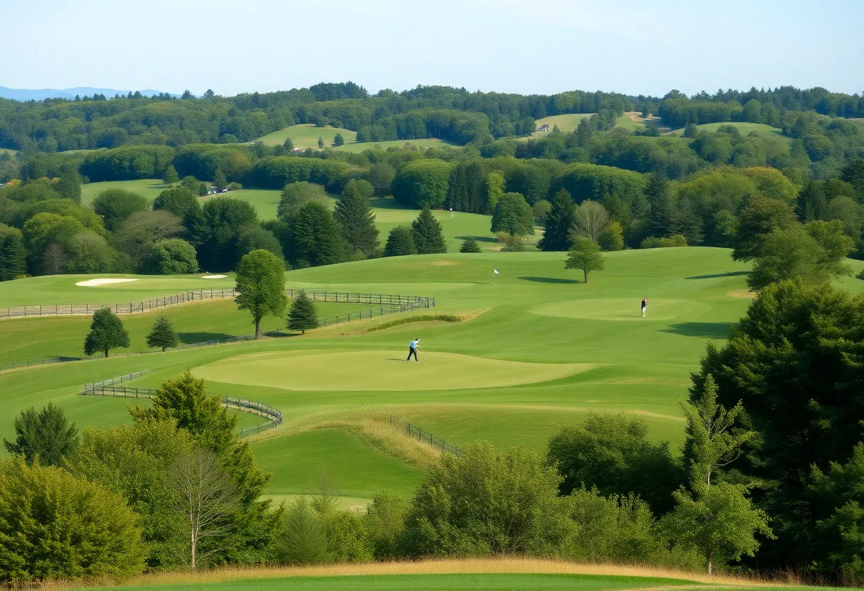 Golfers enjoying a round at Bethpage State Park