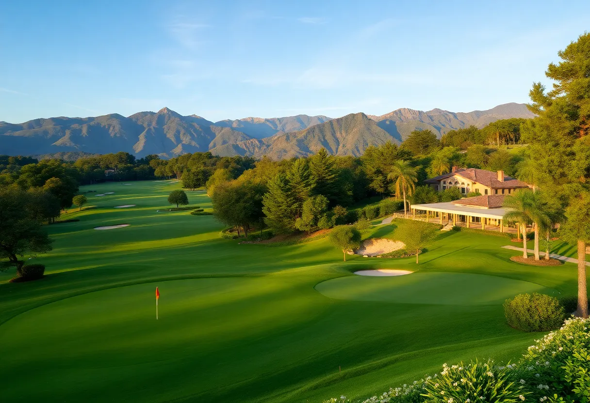 Scenic view of Nemacolin Golf Resort featuring golf courses