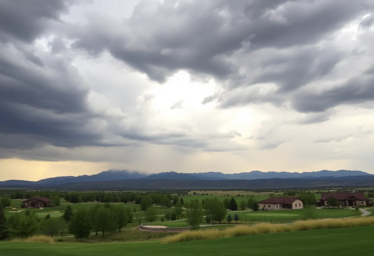 View of Sand Valley Resort with stormy weather approaching