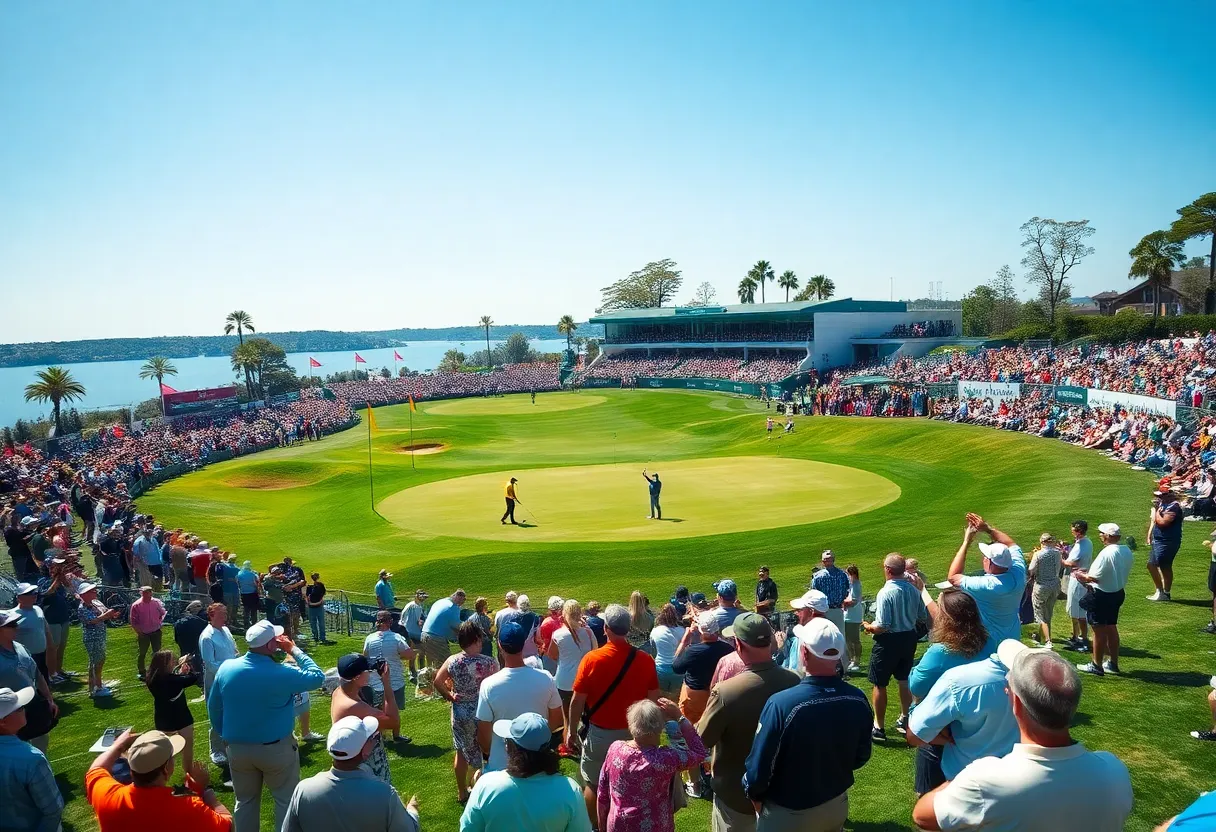 Fans and players at the 2025 Ryder Cup tournament