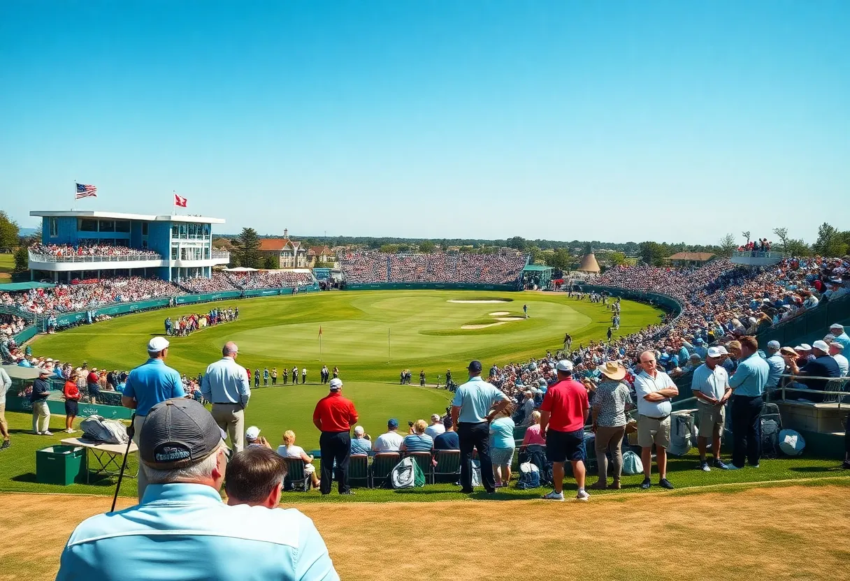 Golf tournament scene from the 2026 DP World Tour