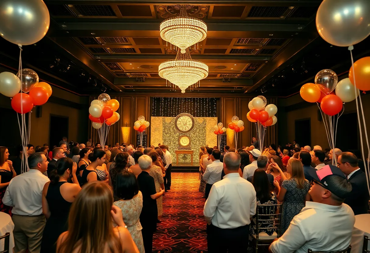 Celebration at the 59club Global Service Excellence Awards with attendees and awards