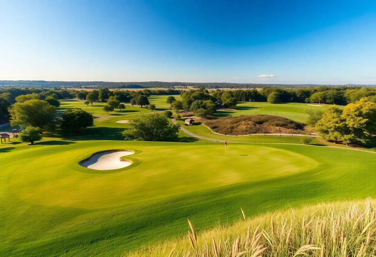 Scenic view of La Réserve Golf Links during AfrAsia Bank Mauritius Open
