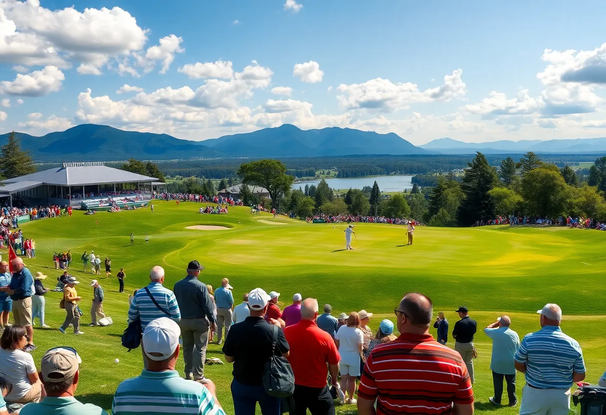 View of a golf course during the Alfred Dunhill Links Championship