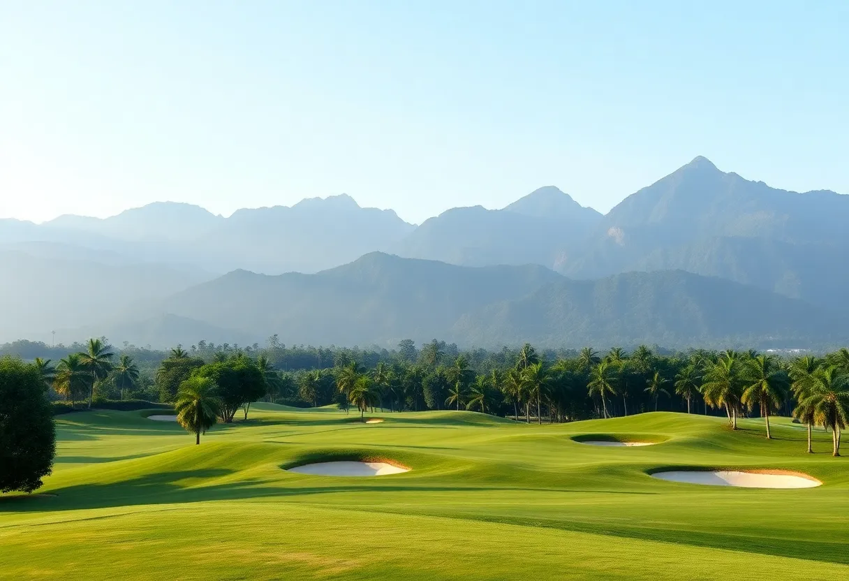 Stunning view of Ba Na Hills Golf Course