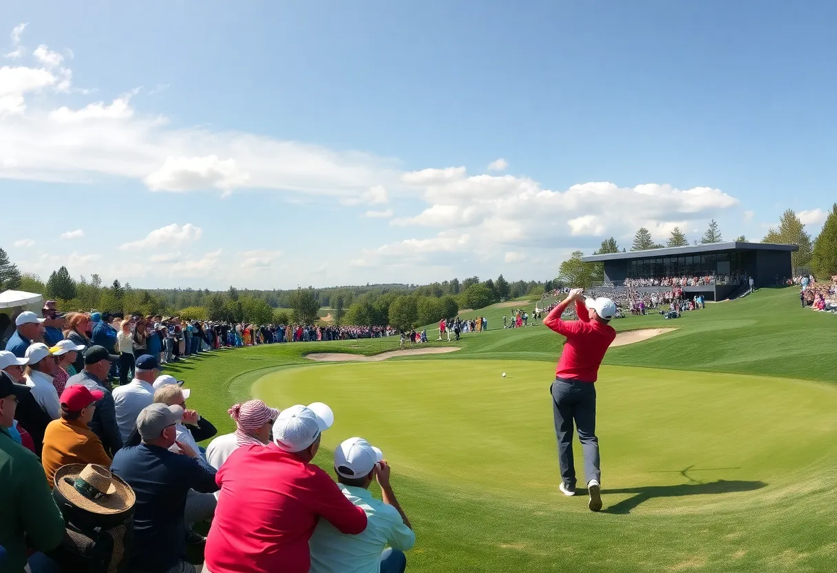 Challenging golf course view at Bethpage Black