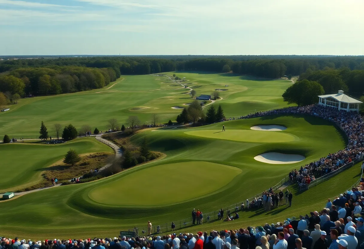 Bethpage Black golf course during a tournament