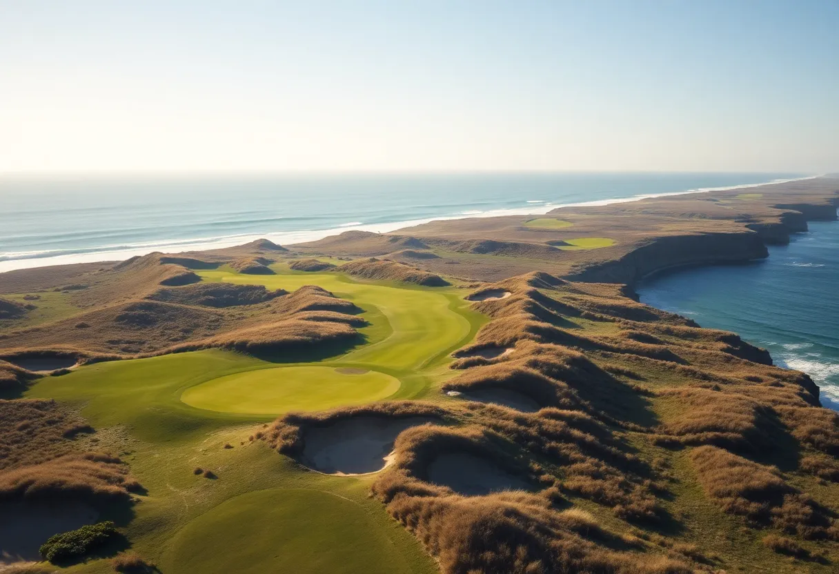 Scenic view of Trump International Golf Links in Doonbeg, Ireland