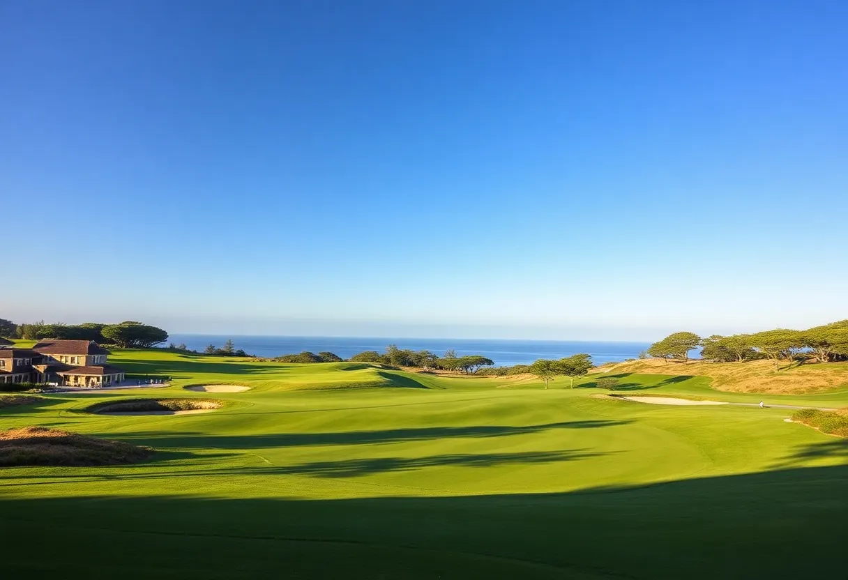 Beautiful landscape of Cypress Point Club