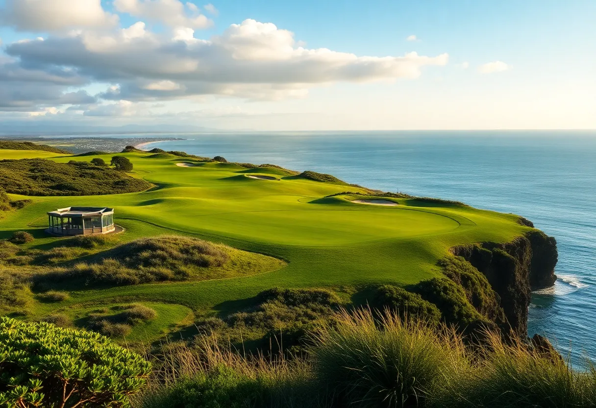 Scenic view of Cypress Point Club during the Walker Cup 2023