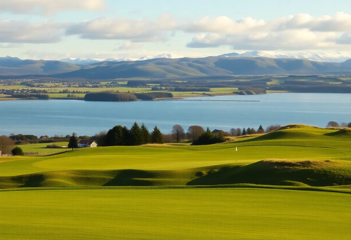 A picturesque golf course in Ayrshire during the Elevate Golf event
